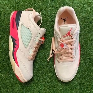 Jordan Women's Sneakers - Cream and Red